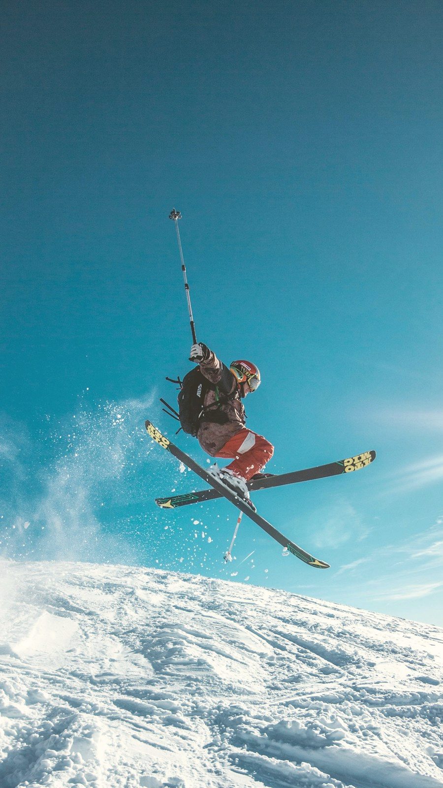 Skier in the air